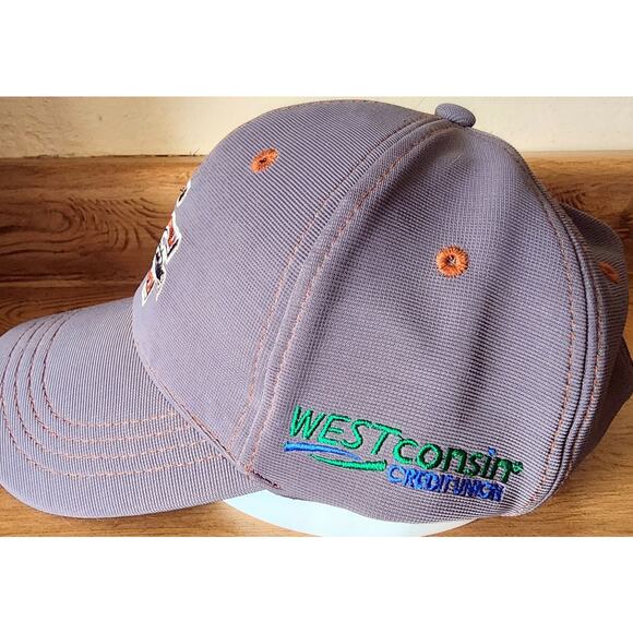 EC Westconsin Credit Union Baseball Cap Gray Embroidered Logo Never Worn K - Picture 4 of 10